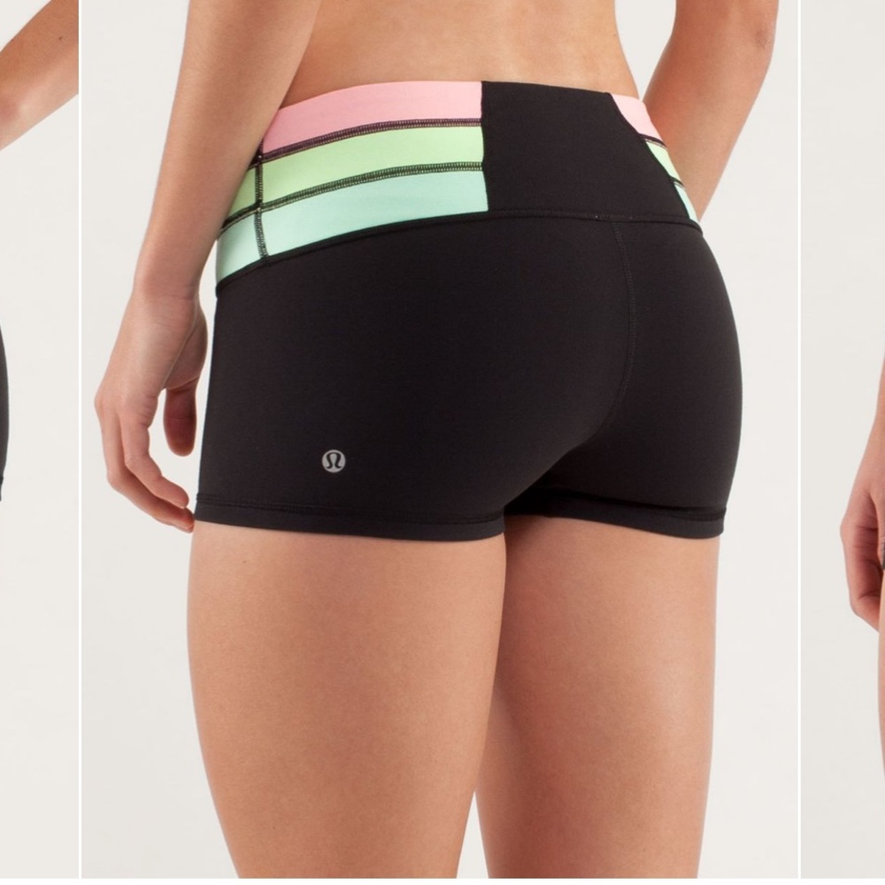 Lululemon reversible black boogie shorts